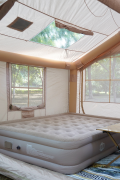 Fischer 210D Oxford Soba Baca Çıkışlı Şişme Çadır 300X250XH220cm + Pompa Dahil ERT924