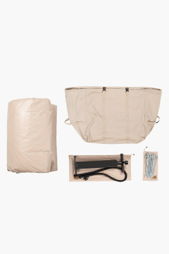 Fischer 420D Oxford Soba Baca Çıkışlı Şişme Çadır 400X300XH210cm + Pompa Dahil ERT996