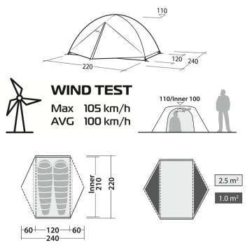 Robens Aster 2 Pro Ultralight 2 Kişilik 4 Mevsim Çadır
