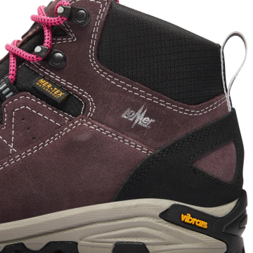 Lomer Italy Sella II MTX High Suede Waterproof Vibram Süet Deri Kadın Bot Borgogna