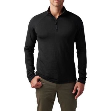 5.11 Stratos 1/4 Kısa Fermuar Sweat Siyah