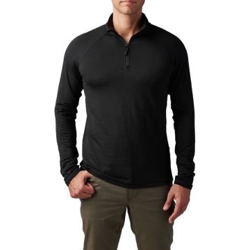 5.11 Stratos 1/4 Kısa Fermuar Sweat Siyah