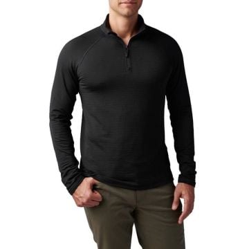 5.11 Stratos 1/4 Kısa Fermuar Sweat Siyah
