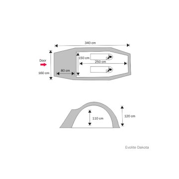 Evolite Dakota 4 Mevsim 2 Kişilik Çadır