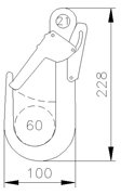 Ct Alu L35362 Kırmızı Emniyet Kancasi