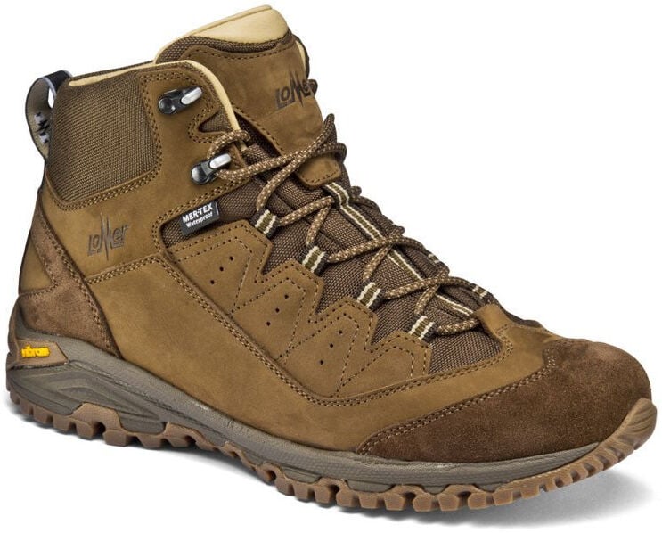 Lomer Italy Sella II MTX High Premium Nubuck Waterproof Vibram Tactical Deri Erkek Bot Brown