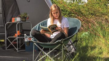 EasyCamp Canelli Chair Petrol Geniş Rahat Katlanabilir Kamp Sandalyesi