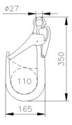 Ct Alu Giant 110 Mm Emniyet Kancasi