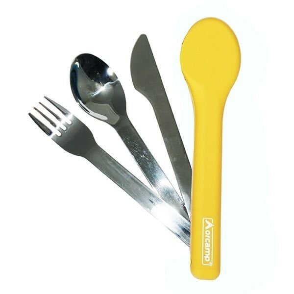 Orcamp Kamp Çatal Kaşık Seti Sarı