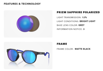 Oakley HSTN BiO-Matter Çerçeve Prizm Polarize Lensli Erkek Gözlük OO9242 04-52