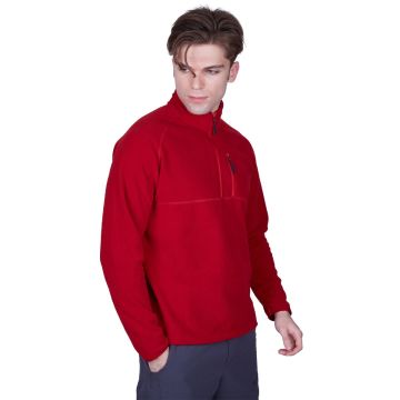 Alpinist Gamma Yarım Fermuarlı Erkek Polar BORDO