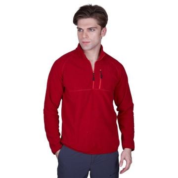 Alpinist Gamma Yarım Fermuarlı Erkek Polar BORDO