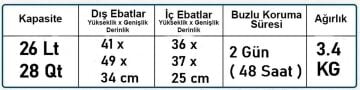 Coleman Performance 28 QT Tekerlekli Soğutucu Buzluk 26 Lt MZ