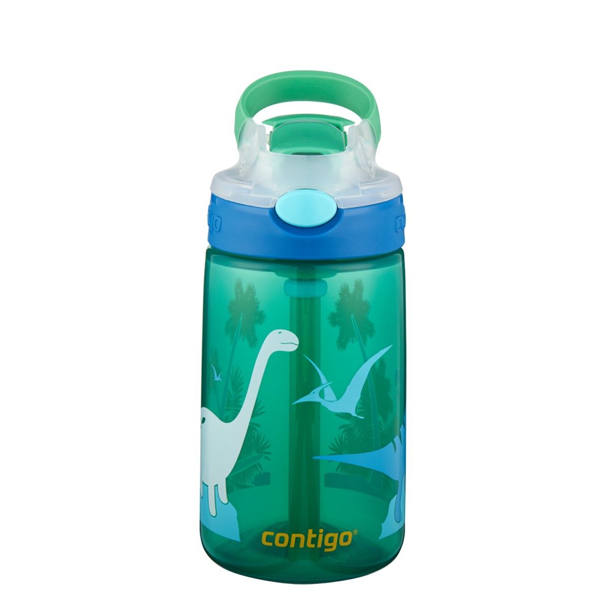 Contigo Gizmo Flip Dino Tritan Çocuk Suluğu 420ML Yeşil 2115035