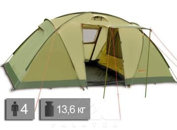 Pinguin Basecamp Yeşil 2 Odalı Çadır