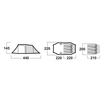 Husky Stan Bender 3 Kişilik Çadır