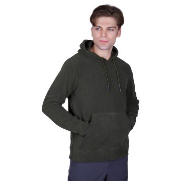 Alpinist Cliff Erkek Kapşonlu Polar Haki