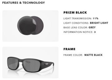 Oakley Tourniquet OMatter Çerçeve Prizm Lens Erkek Gözlük OO9521-0357