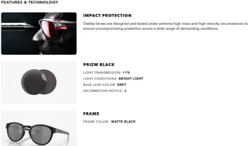 Oakley Latch OMatter Çerçeve Prizm Lens Erkek Gözlük OO9265-2753