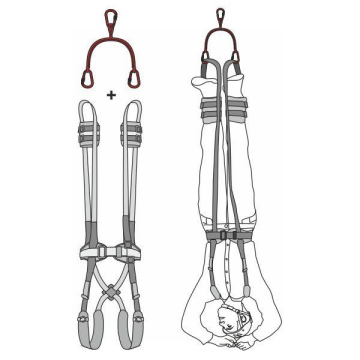 Kong Diapason Teknik Arama Kurtarma için Kazazede Duruş Sabitleme Lanyardı 216SET000KK