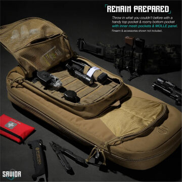 SAVIOR SPECIALIST COVERT Tekli Tüfek Çantası 34'' (Toprak)