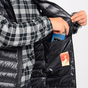 PAJAK Shadow Men Siyah 750 Fill RDS Kaz Tüyü Erkek Ultralight Outdoor Yelek