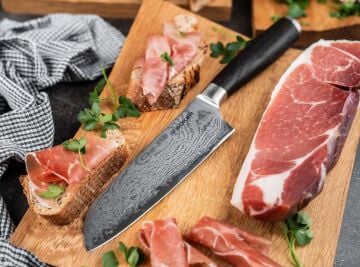 Böker Manufaktur Meisterklinge Damast Santoku Mutfak Bıçak
