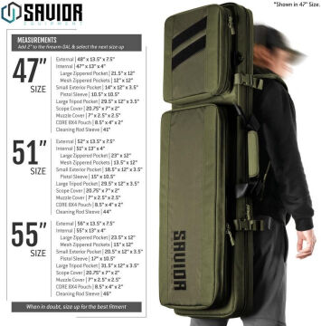 SAVIOR SPECIALIST SNIPER Tekli Tüfek Çantası 51'' (K.Yeşil)