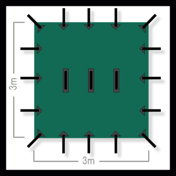 Bushlove Bushcraft Premium 4 Mevsim Tarp Tente 3m*3m