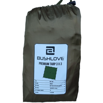 Bushlove Bushcraft Premium 4 Mevsim Tarp Tente 3m*3m