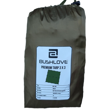 Bushlove Bushcraft Premium 4 Mevsim Tarp Tente 3m*3m