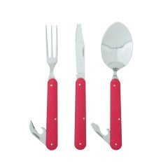 Ferrino Clip Katlanır Çelik-Alüminyum Set (çatal,kaşık,bıçak)