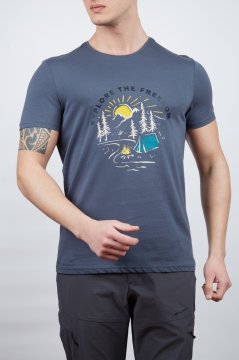 Alpinist Vide Erkek T-Shirt Antrasit
