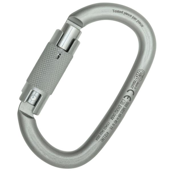 Kong Ovalone Carbon Auto Block Otomatik 3 Kilitli Triactlock 40KN Çelik Oval Karabina 412LN0999KK
