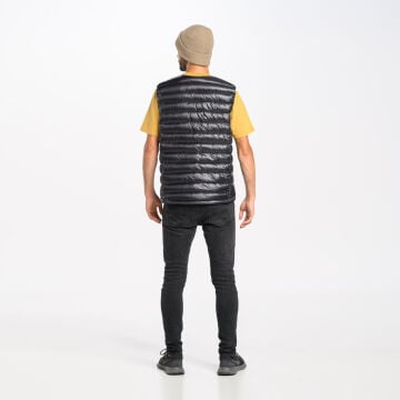 PAJAK Shadow V Neck Men Siyah 750 Fill RDS Kaz Tüyü Erkek Ultralight V Yaka Yelek
