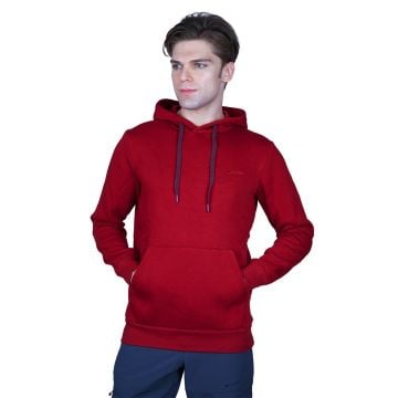 Alpinist Stream Erkek Kapşonlu Sweat BORDO