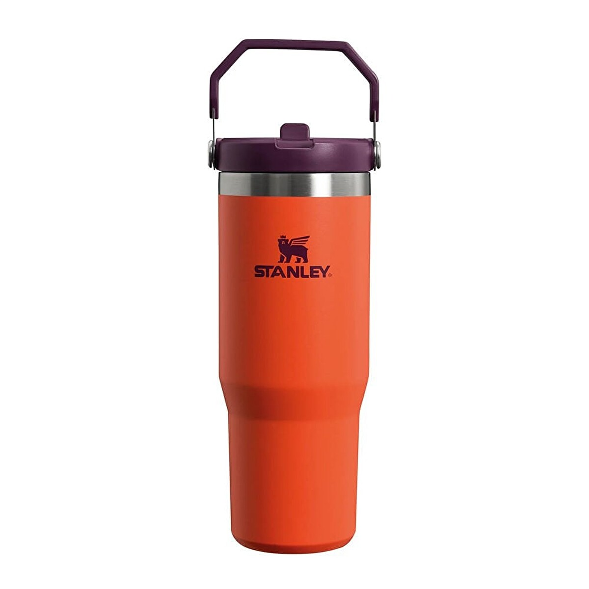 Stanley The IceFlow Flip Straw Pipetli Termos Bardak 0,89 LT Turuncu