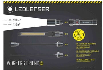 Led Lenser Workers Friend 280 Lümen Uçları Değişebilir Kompact Çalışma Lambası El Feneri
