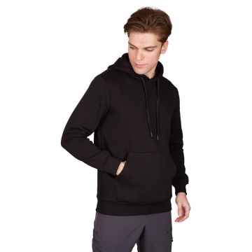 Alpinist Stream Erkek Kapşonlu Sweat Siyah