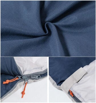 Naturehike Zarf Tarzı Yastıklı Çift Kişilik Pamuklu Uyku Tulumu (Polar Bear) NH19S016-D MZ