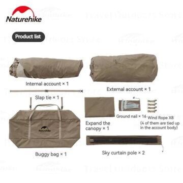Naturehike Village 6.0 2.Nesil Otomatik Kurulum Çadır MZ