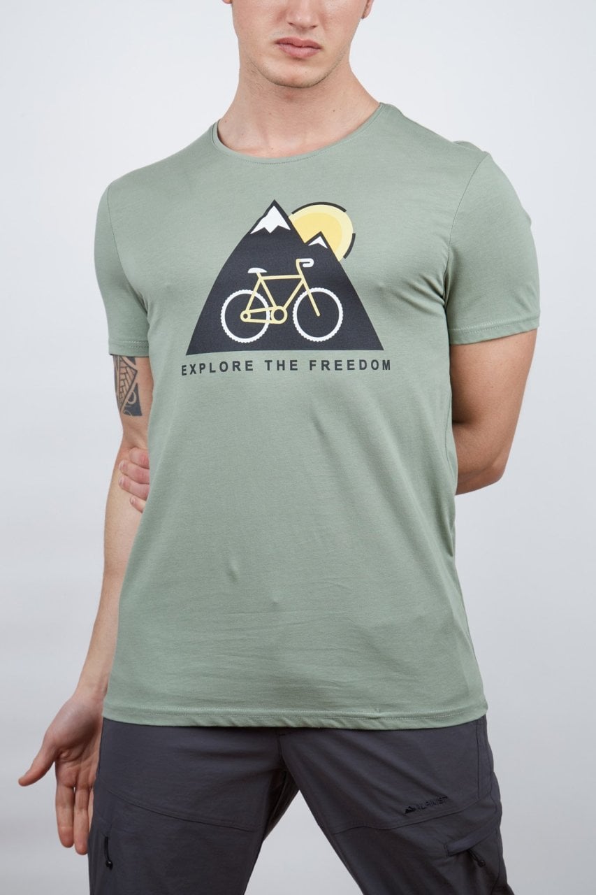 Alpinist Tarius Erkek T-Shirt Elma Yeşili