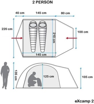 Evolite Excamp 2 Pro Çadır - 4 Mevsim Mz