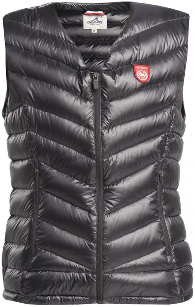 PAJAK Shadow V Neck Women Siyah 750 Fill RDS Kaz Tüyü Kadın Ultralight V Yaka Yelek