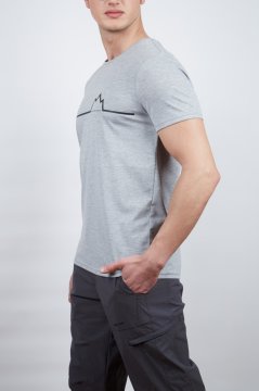 Alpinist Nordic Erkek T-Shirt Gri Melanj