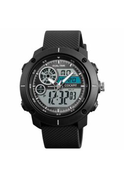 COCKPIT CK-4210BK ANALOG DİJİTAL ERKEK KOL SAATİ MZ
