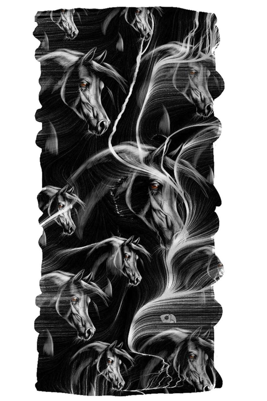 Parrot & Pirate PA01-21057 Black Horse Bandana