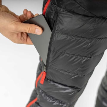 PAJAK Ghost Pants Siyah Erkek  750 Fill RDS Kaz Tüyü Ultralight Outdoor Pantolon