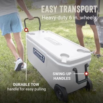 Coleman Xtreme Wheeled 100 QT Tekerlekli Soğutucu Marine Buzluk 94.6 Lt MZ