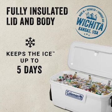 Coleman Xtreme Wheeled 100 QT Tekerlekli Soğutucu Marine Buzluk 94.6 Lt MZ